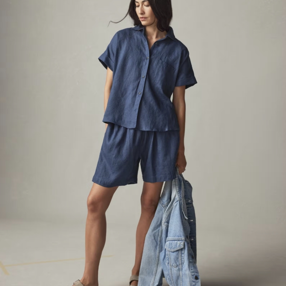 Small Linen American Giant Shorts